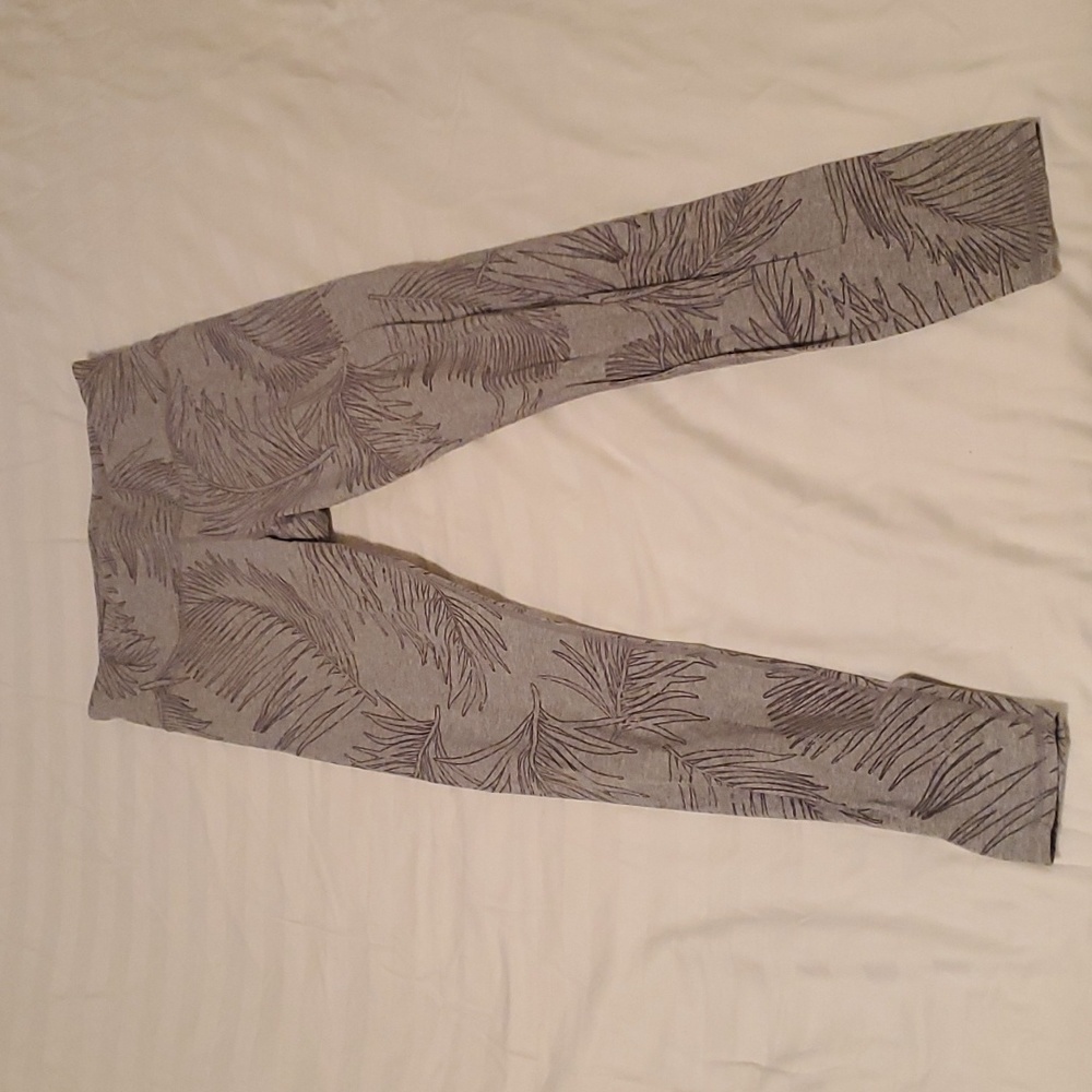 Athleta palm print yoga leggings size Small